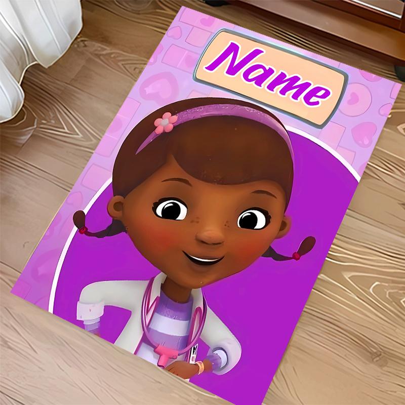 Custom personalization Doc McStuffins Print Area Rug - Soft, Washable Non-Slip Indoor Mat,Living Room,Home&Office Decorative Rug