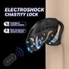 Wearable BDSM Male Chastity Cage Electric Shock Cock Cage Remote Control Penis Lock with Urethral Blockage CB Cock Cage with 3Sizes Ring Penis Trainer