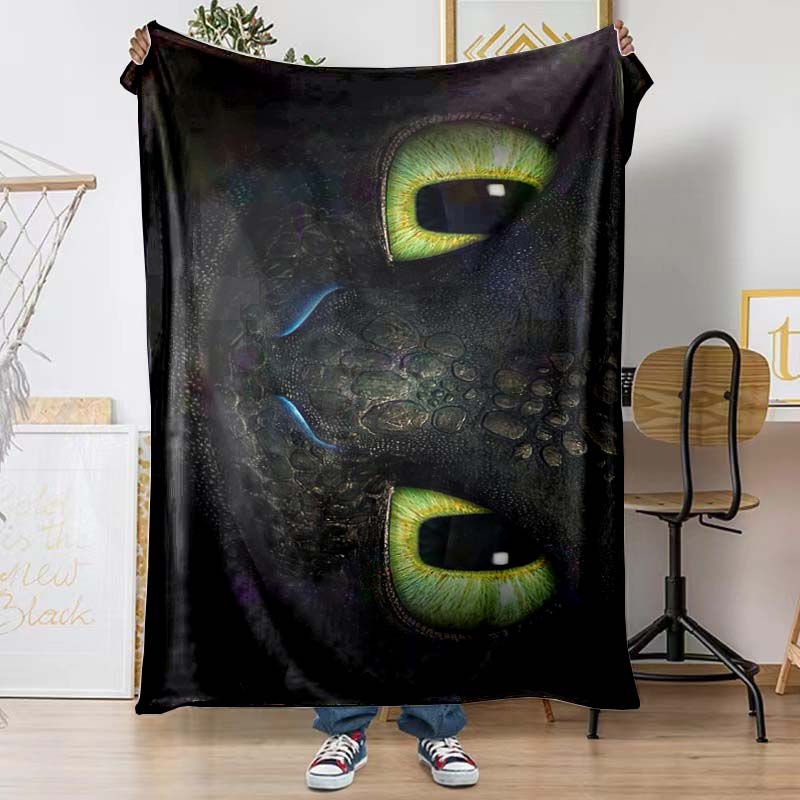 The Toothless and Light Fury Patterned Blankets Are Perfect for Beds or Other Occasions, Making Them A Perfect Gift Choice.
