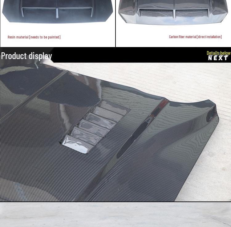 Carbon Fiber Vented Hood for 18-22 Ford Mustang