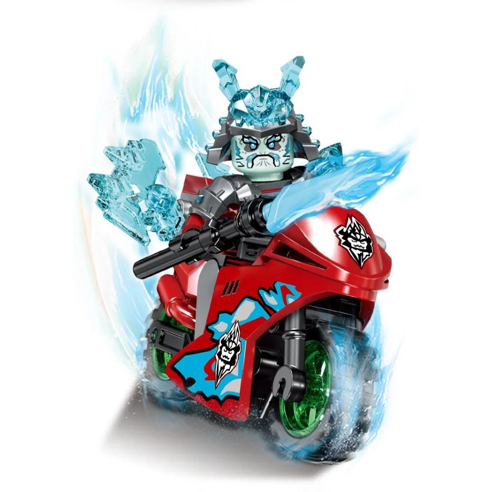 Phantom Ninja Character Model Blocks, Cool Motorcycle Assembly Blocks, Puzzle Toys for Boys and Children, Birthday Gifts