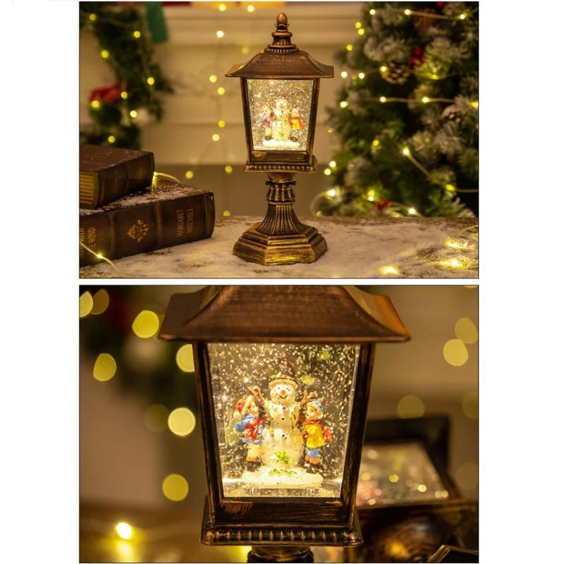 Decorate Christmas decorations, wind lights, luminous house ornaments, creative night lights, electronic candle lights, Christma