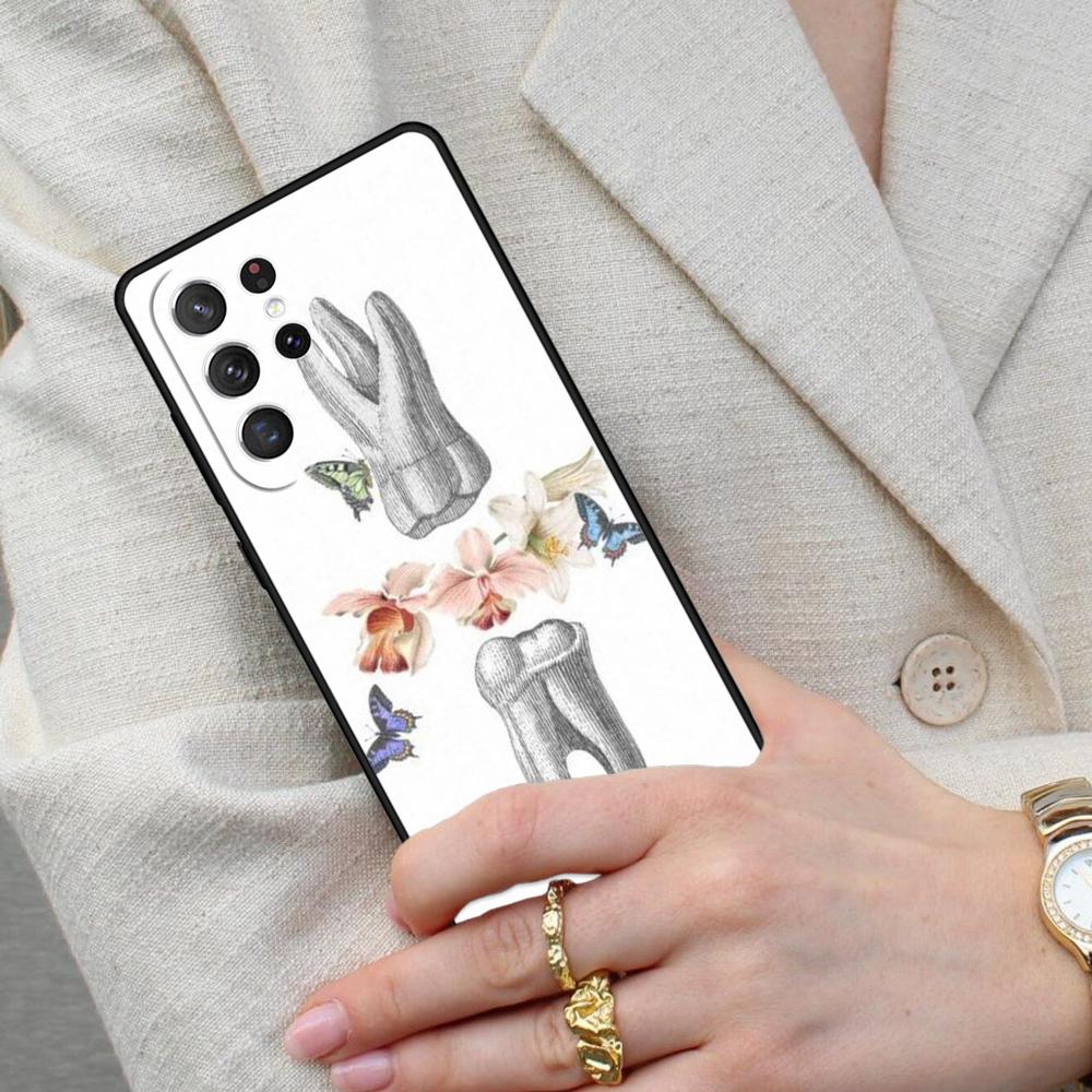 dentist tooth Art Cell Phone Case for Samsung Galaxy S26 Ultra S25 S24 S23 S22 S21 S20 Note10 Cover