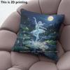 Enchanted Lake Fairy Dancing Throw Pillow Covers Pattern Cushion Cover Suitable For Sofa Bedroom Car Pillow Cover