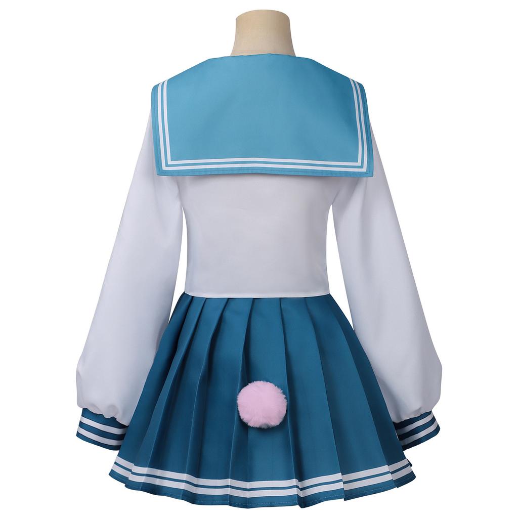 Dorothy Cosplay Costume Set Jk Uniform Anime Game Character Cos Outfit Cute Rabbit Heart-print Shirt And Pleated Skirt Suit