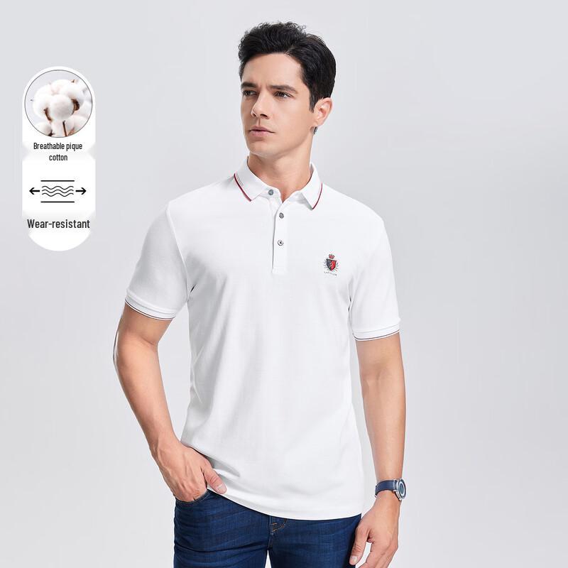 MONTAGUT Men's Breathable Pique Short Sleeve Polo