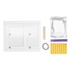 Baby Footprint Kit DIY 3 Compartment Newborn Handprint Footprint Frame Kit for 100 Days Anniversary