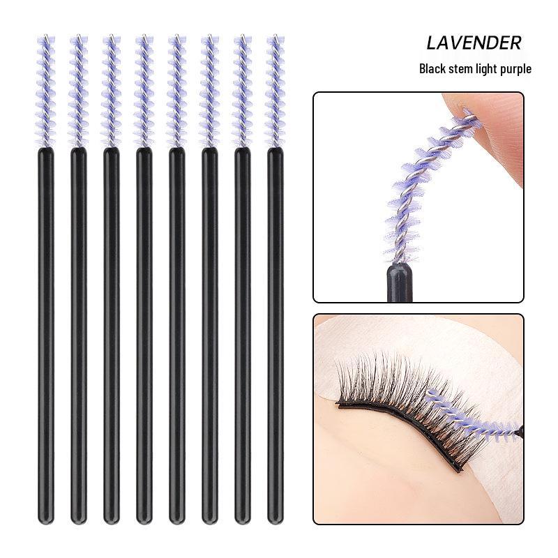 50-Pack Mini Disposable Spiral Eyelash Brush and Straight Comb