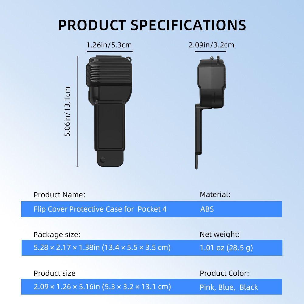 Portable Gimbal Camera Protective Case Ultra-Light Flip Cover Screen Protector Anti-Scratch for DJI Osmo Pocket 4