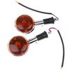 1 Pair Cost-effective Motorcycle Turn Signal Indicator Light Durable Bright Lamp for XV250 XV400 Motorbike Accessory