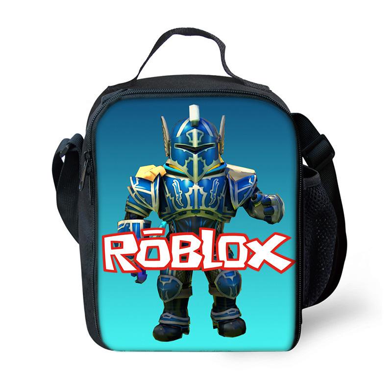 Lunch Bag Rob Lesi Elementary and Secondary School Meal Bag Oxford Cloth Shoulder Bag Anime Cartoon Satchel