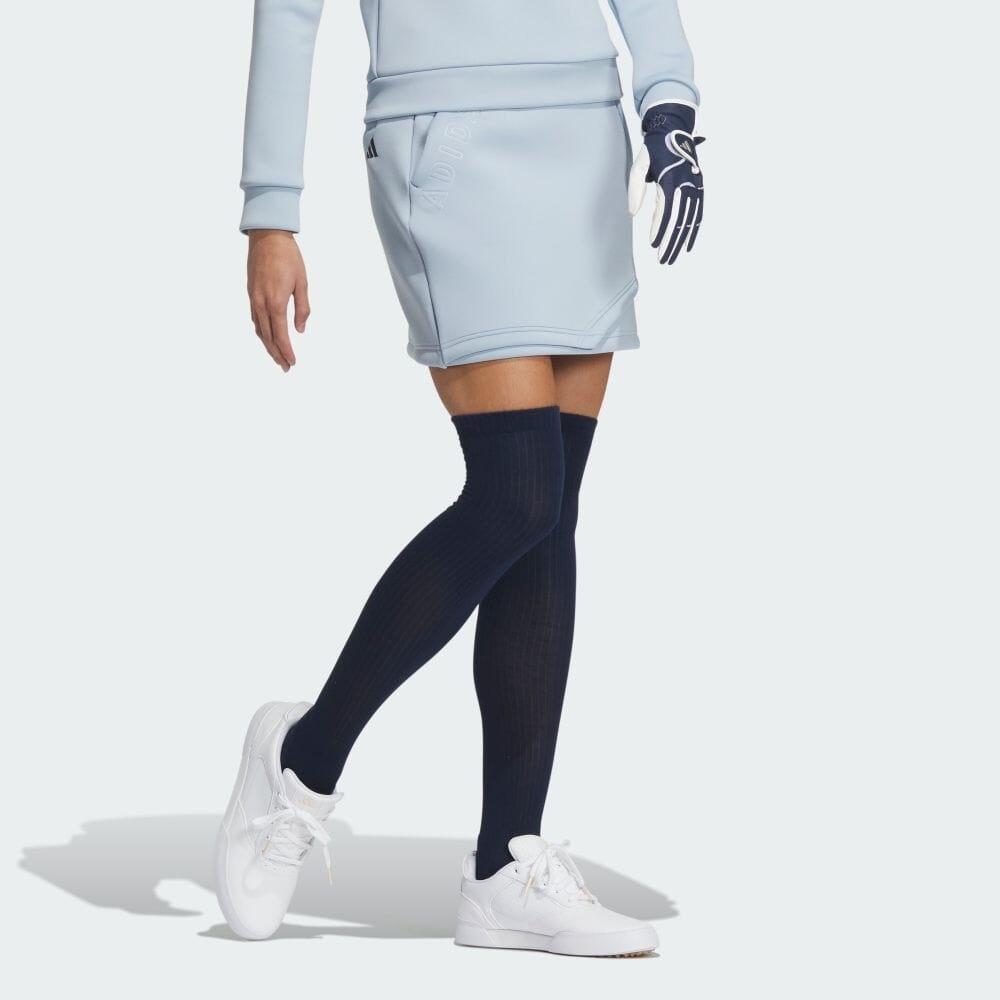 (WMNS) Adidas 3D Debossed Spacer Knit Skirt Asia Sizing 'Blue' Women's HY0860