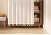 Horizontal Wardrobe Curtain with Rail - Sheer Dust Cover & Decorative Pull, No-Drill Installation.