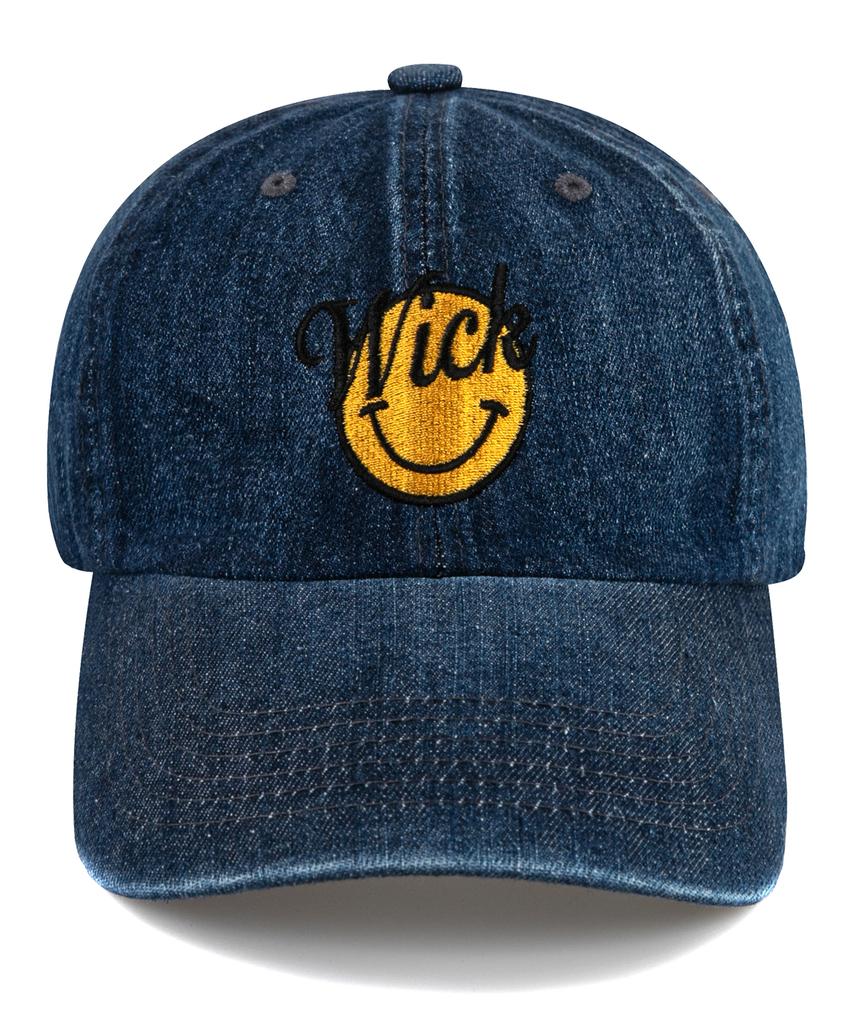Wig Smile Denim Ball Cap - Indigo Blue