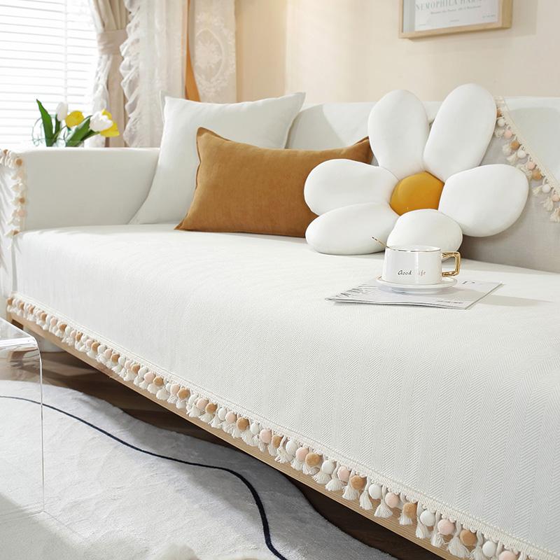 Žinylkový polštář na pohovku Four Seasons univerzální moderní jednoduchý protiskluzový polštář na pohovku v etnickém stylu potah na pohovku