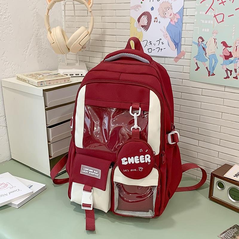 Lightweight Student Schoolbag Women's Large Capacity Travel Backpack Backpack