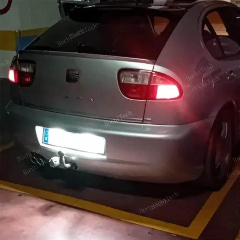 for Seat Altea 2005-2009 Arosa Cordoba 6K 6L Leon 1M Toledo 5P Ibiza 6L 2PCS Car License Plate Light Number Plate Lamp Upgrade ik,098