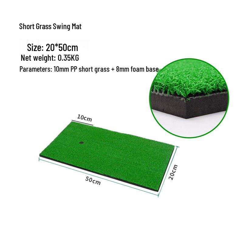 Beginner Indoor Golf Swing Trainer Mat – Portable Practice Grass Mat