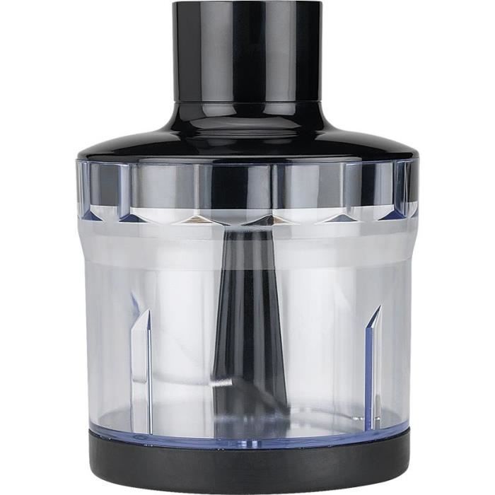 SOLAC ProChef 1200 - Blender de mână & accesorii 1200 W - Funcție Turbo - Lame și picior din oțel inoxidabil - Gri, negru și roșu