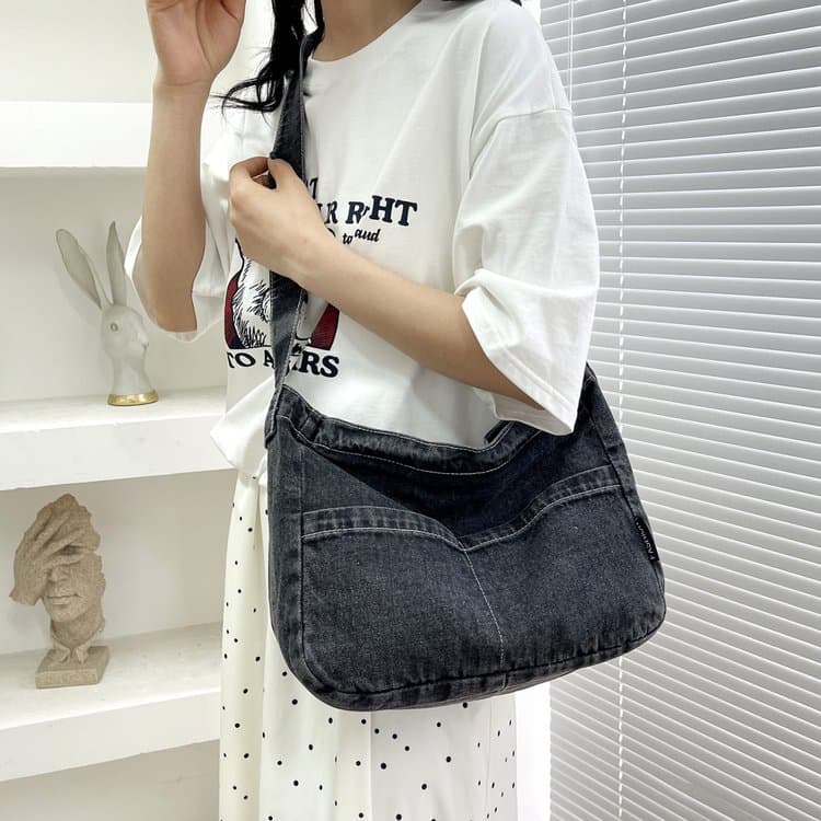 Ladies Washed Denim Bag Crossbody Bag Shoulder Bag