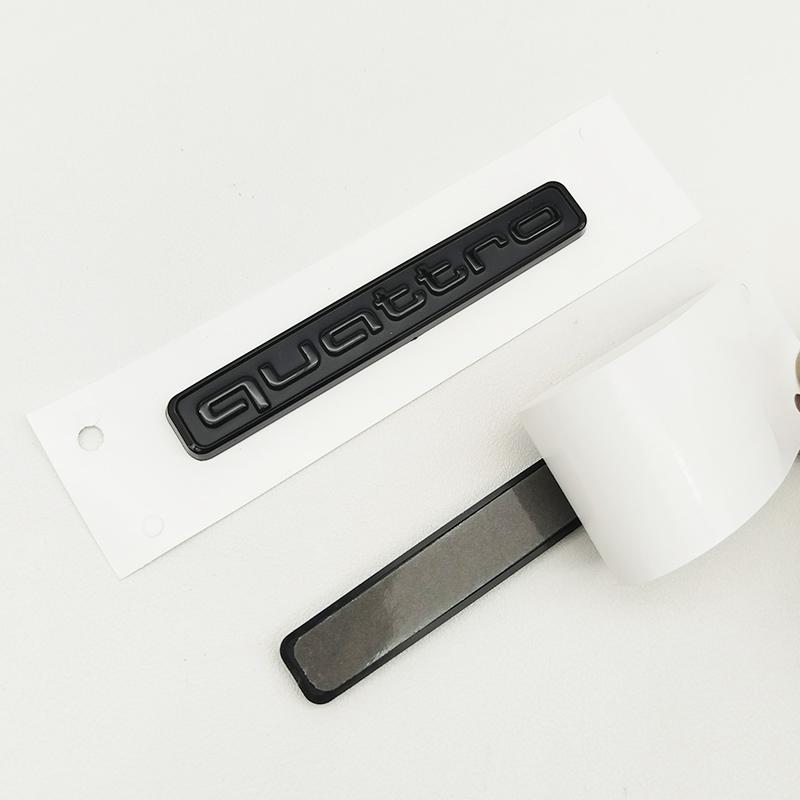 Insignă 3D ABS pentru Portbagajul Spate al Mașinii, Emblema Laterală, Autocolant pentru A3 A4 A5 A6 A7 A1 A2 Q3 Q5 Q7 S3 S4 S5 S6 TT Quattro Accesorii