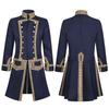 Uomo Uniforme Militare Coloniale Frac Costume Cosplay Gotico Steampunk Regency Vittoriano Uomo Retrò Giacca Cappotto del XVIII Secolo
