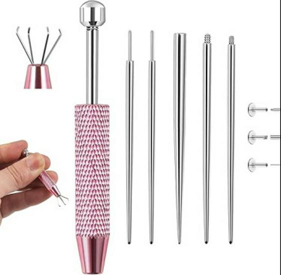 316 Stainless Steel Threaded Guide Pin for Piercing and DIY Tool