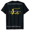 Trumpeter Heartbeat Trumpet Lovers T Shirts Men Cotton Humor Streetwear Tee Shirt Short Sleeve Unisex Loose Crewneck Clothing
