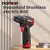 NANWEI 12V Akku-Schraubendreher Maximales Drehmoment 50 N.M/ Bohrfuttergröße 0,8-10 mm Typ-C Ladeschnittstelle