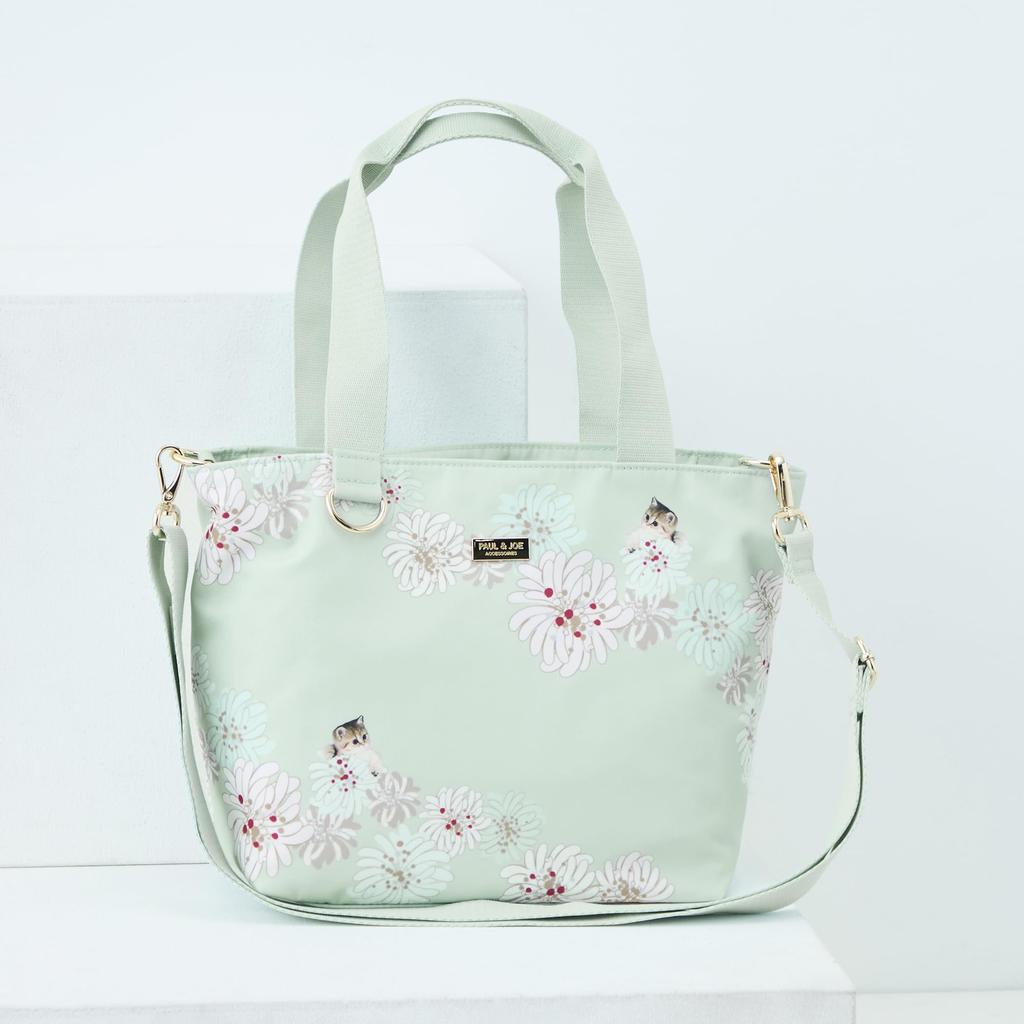 Paul Joe Tote Bag Chrysantheme Nounette Mint & 2-Way & PJA-B1358