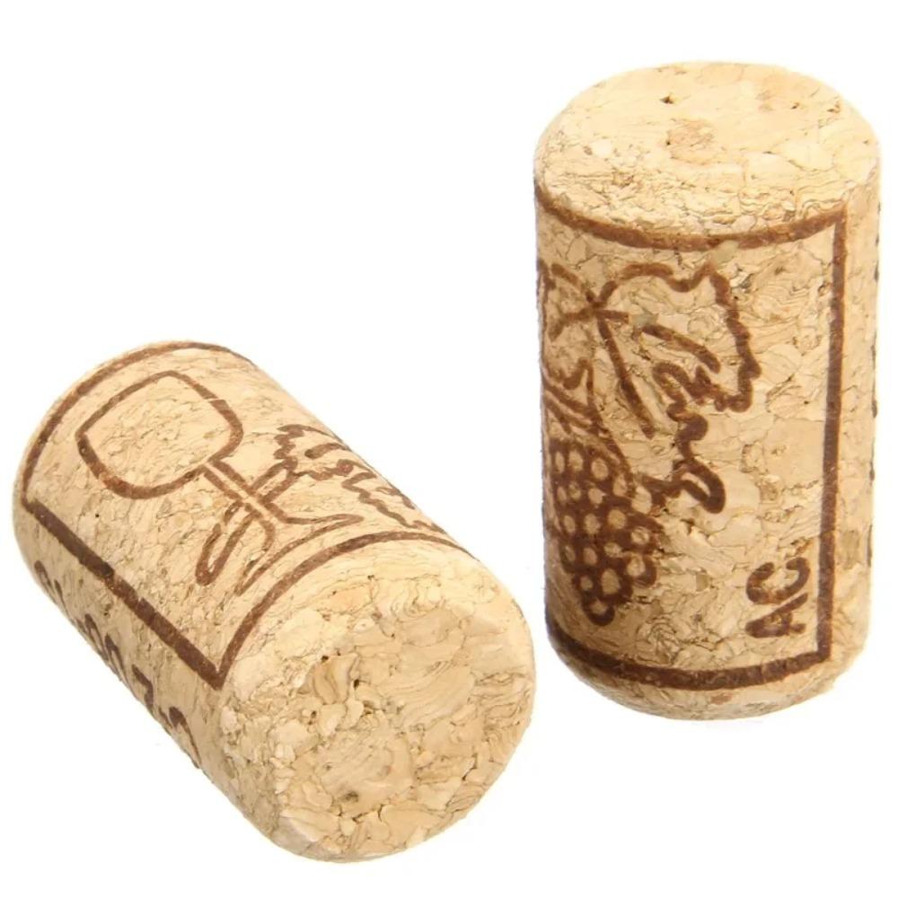 10Pcs 22mm Bottle Corks Reusable Sealing Plug Portable Wood Wine Corks Stopper  Home Brewing Wine