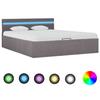 VidaXL Bed Frames with Hydraulic Storage LED Upholstered Bed Double Bed Adult Bed Storage Bed Bedroom Home 285626