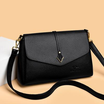 Soft Leather Ladies' Bag - Practical Single-shoulder Crossbody Bag - Large Capacity Mom Bag - Fashionable and Casual Bag