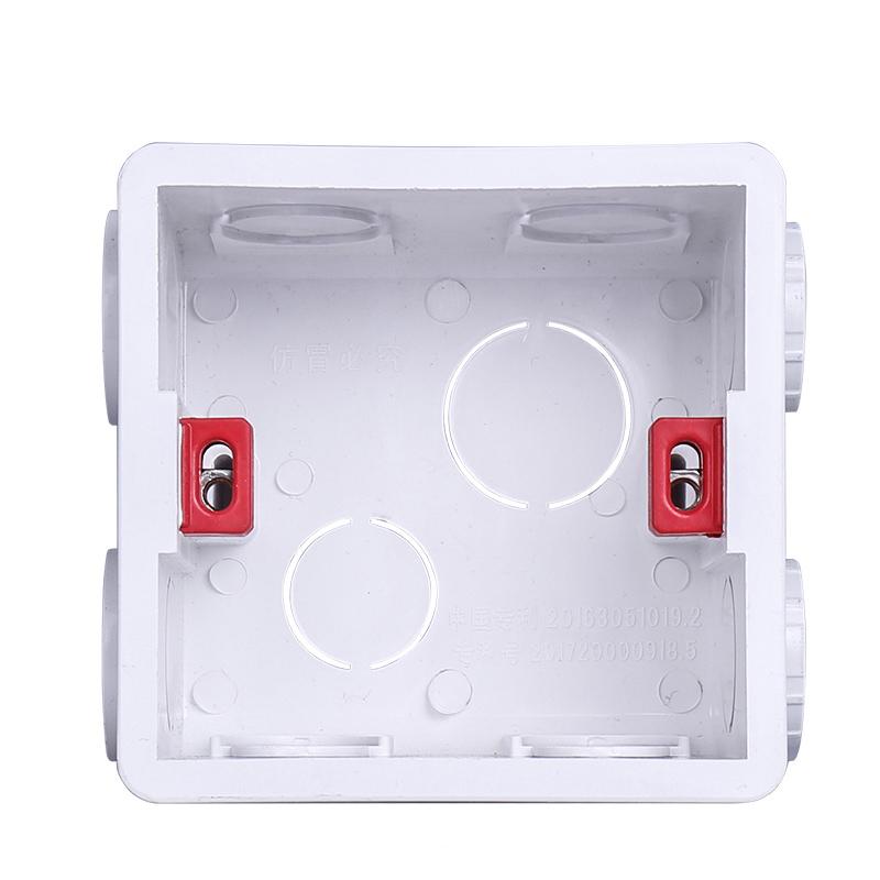 Wall Plate Adjustable Internal Cassette Mounting Wifi Touch Switch Usb Socket Box White Plastic Materials For 86 Type Standard