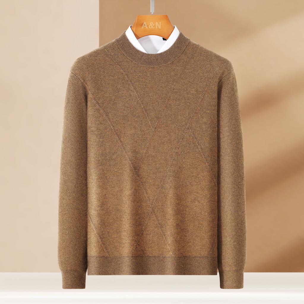 Yak Fleece & Sheep Wool Men's Woolen Sweater