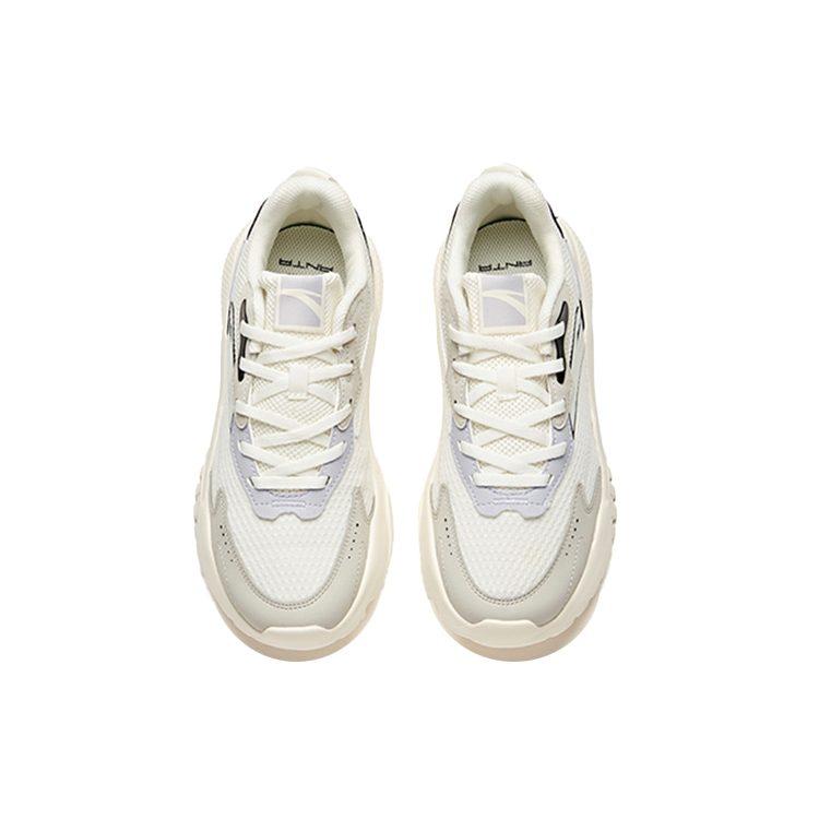 Anta Life Collection Cushioning Slip Resistant Abrasion Resistant Low Top Athletic Shoes Women's White Gray Black 122118845-1