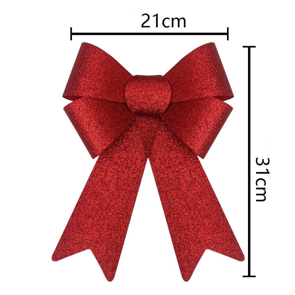 Christmas Bow Red Gold Xmas Tree Large Bowknot For Home Decoration Wedding Navidad New Year Party DIY Hanging Decor