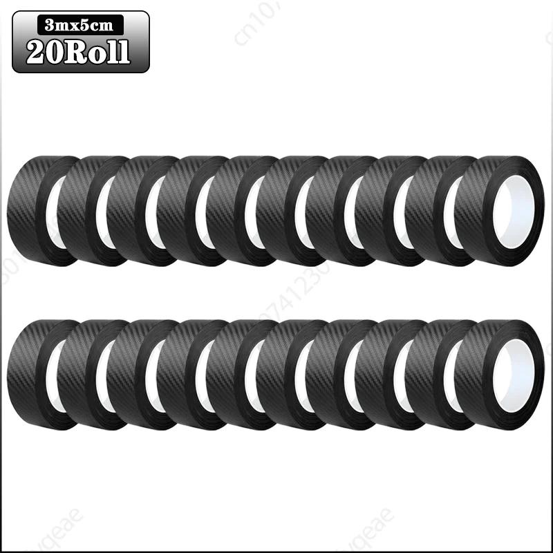 3m Auto 3D Kohlefaser Aufkleber Türschwelle Trittschutz Kofferraumstoßstange Seitenspiegel Kratzschutzband Autoaufkleber