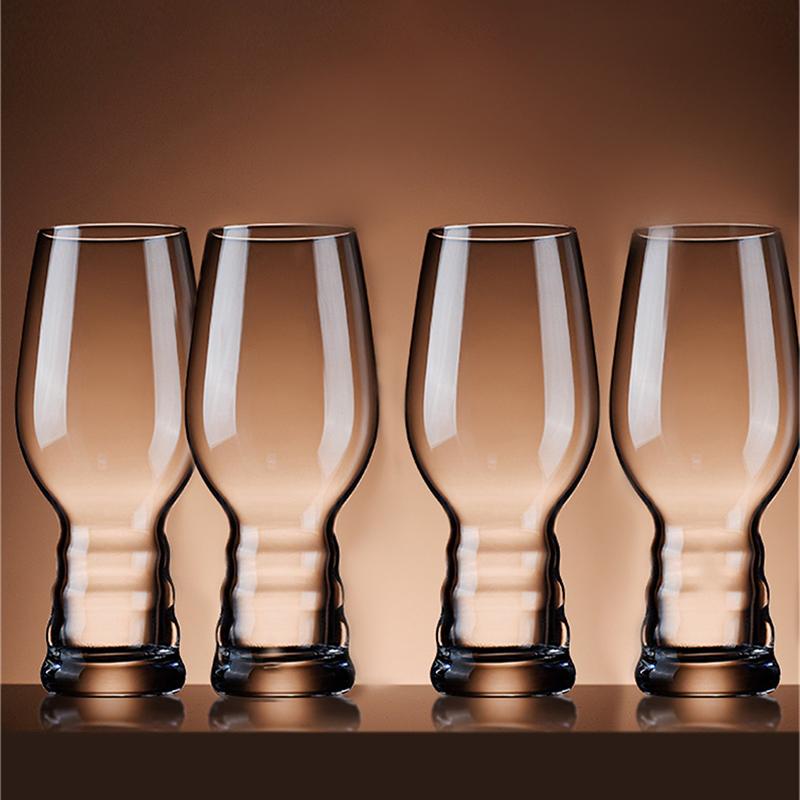 HeY LiLac 500ml Eli Belgian-Inspired Retro Creative Craft Beer Glass | Unique Wavy Cup for Home Bar & Craft Beer Tasting