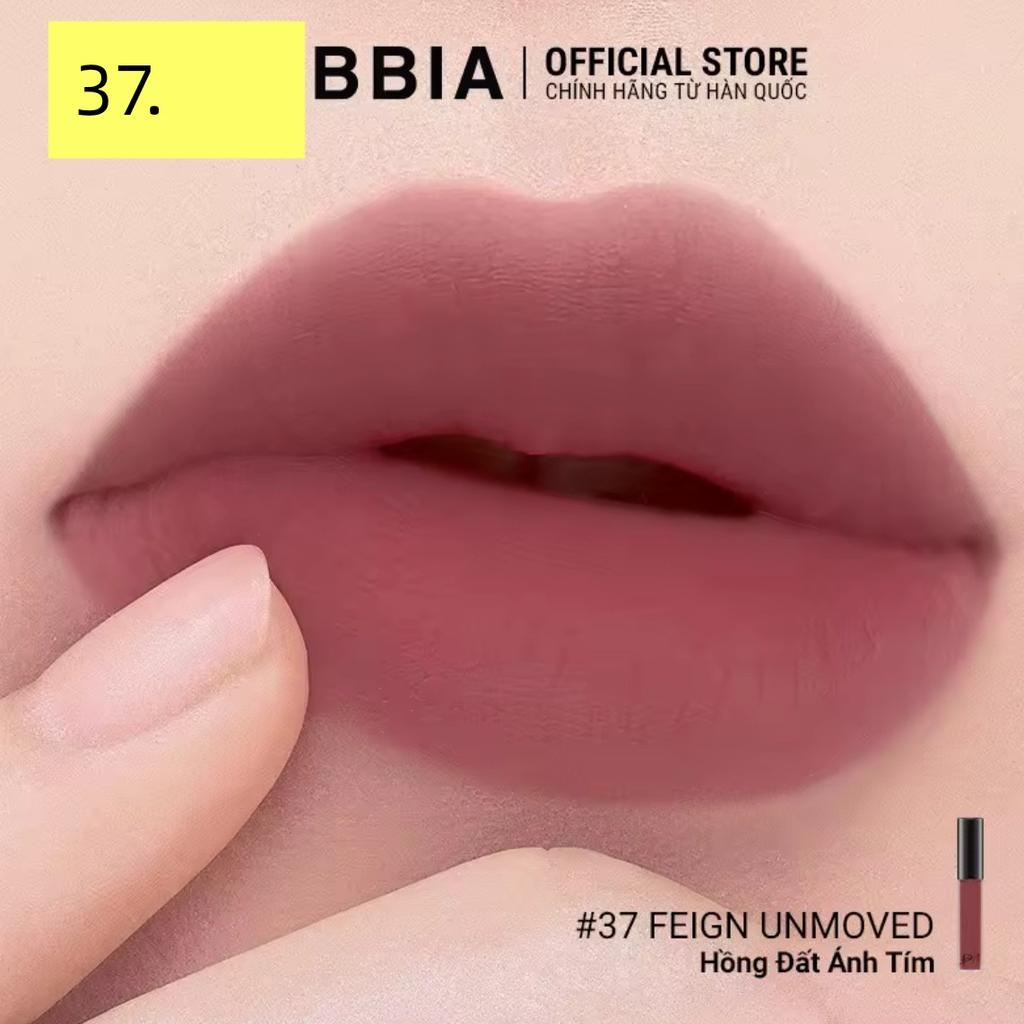 South Korea Genuine Goods BBiA Velvet Long Tube Velvet Matte Lip Lacquer Velvet Matte Matte Finish Lipstick Classy Color