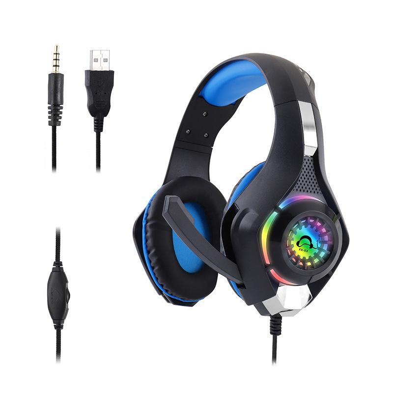 FX-03 Luminous 3.5mm Wired Gaming Headset for PC & PUBG