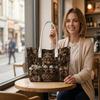 Gothic Skull Pattern Tote Bag
