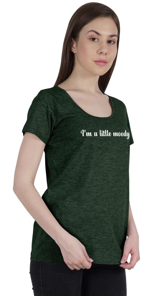 Inkmeso I'm A Little Moody Graphic Printed Tee Top Quote Tshirt