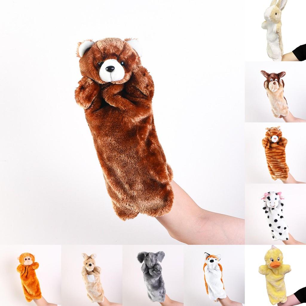 Fox Wolf Rabbit Plush Animal Hand Puppet Toy For Kids With Interactive Features