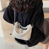 Beaded handbag women's bag new chain messenger bag stylish and simple texture portable shoulder bag