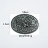Mongolian Eagle Retro Zinc Alloy Belt Buckle | Antique Tin Finish | Knight Design