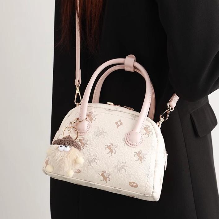 Boston Handbag, Versatile Bowling Bag, Single-shoulder Crossbody Bag