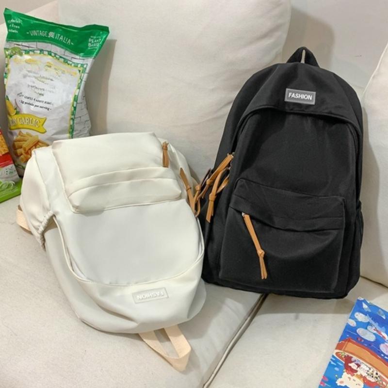 Kawaii Large-capacity Waterproof College Backpack Korean Version Simple School Bags Trendy Women Laptop Backpack Travel Book Bag