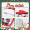 Christmas Oven Mitts With Santa Snowman And Bell Pattern Insulated Gloves Decorative Gift For FamilyKitchen Christmas Decoration