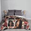 Damon Salvatore Flannel Throw Blanket The Vampire Diaries Blanket for Bed Bedroom Warm Plush Thin Quilt